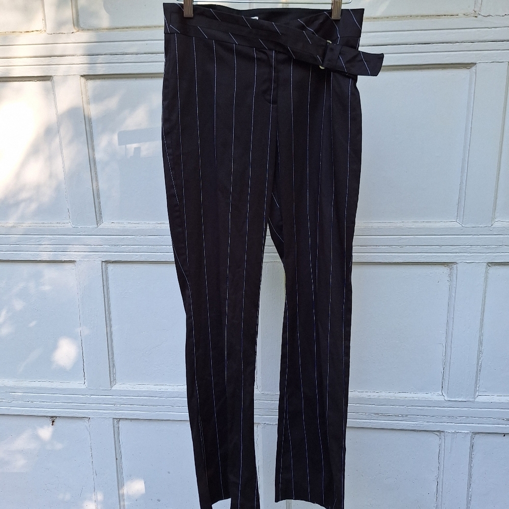 Cache Pin Stripe Low Riser Flared Leg Dressy Casu… - image 6